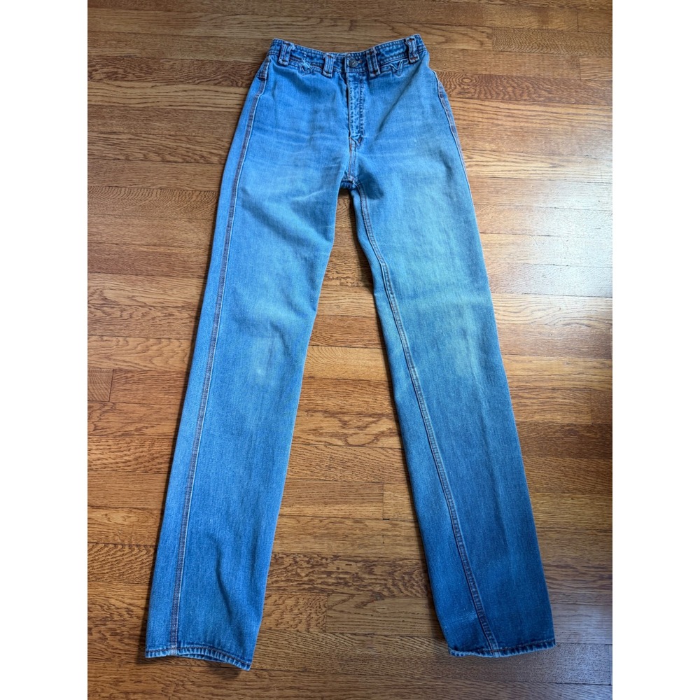 Vintage N'Est Ce Pas? High Waisted Straight Leg Jeans Indigo Blue Cotton Sz 9/10